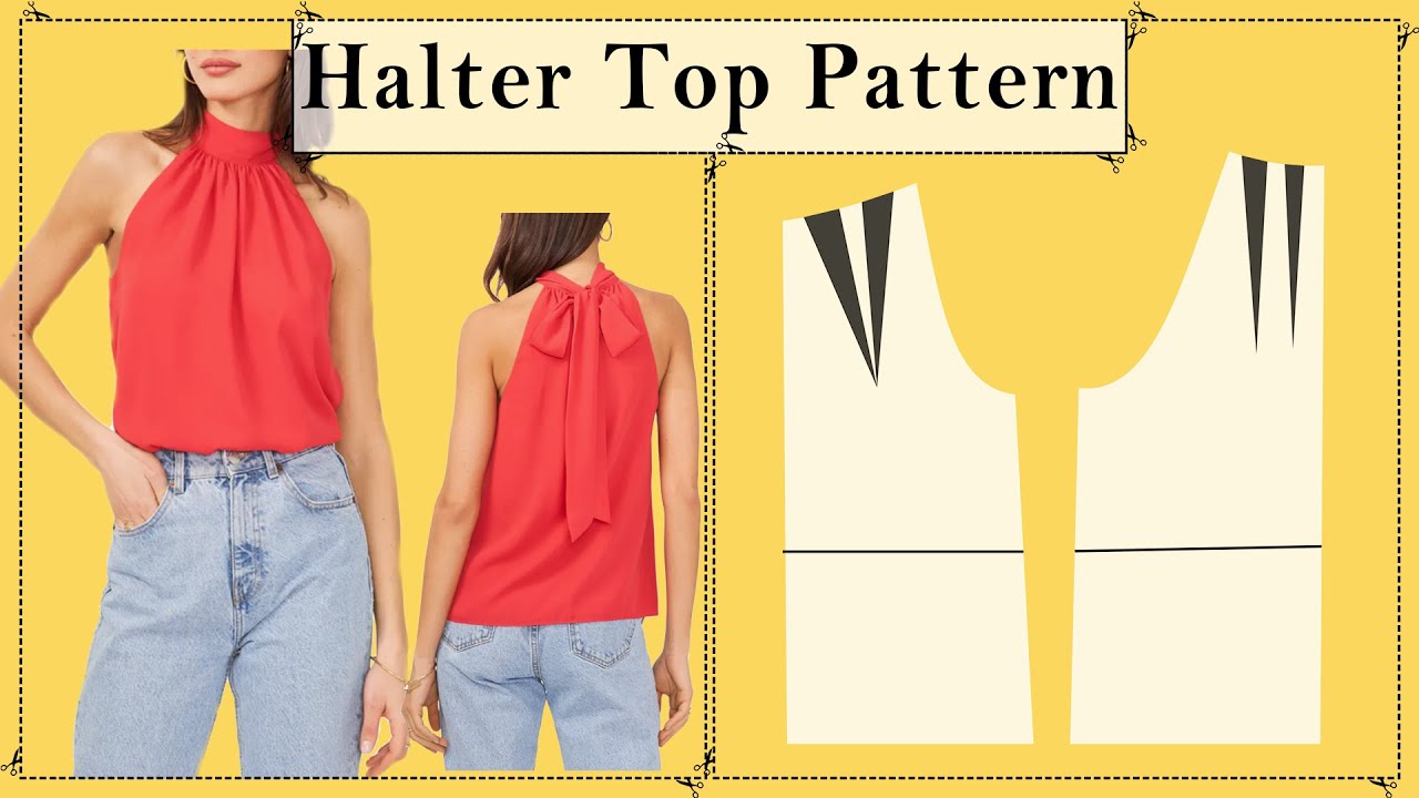 DIY- Halter Top Pattern| Sewing Pattern