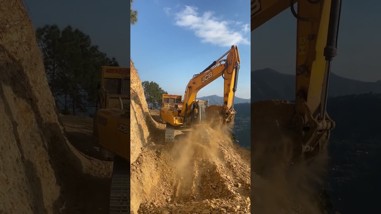 JCB making new road | Excavator planet #shorts