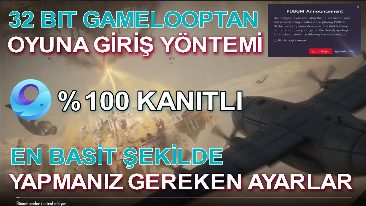 GAMELOOP 32 BİT OYUNDAN ATMA SORUNU ÇÖZÜMÜ (YENİ GÜNCELLEME 2025) l PUBG MOBILE