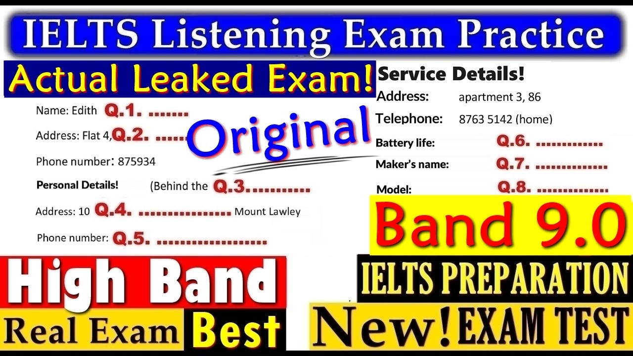 IELTS LISTENING PRACTICE TEST 2025 WITH ANSWERS | 08.09.2025