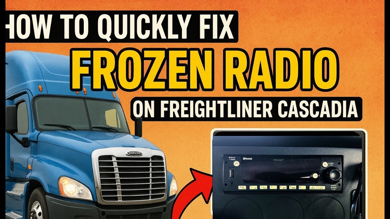 Freightliner Cascadia Radio Frozen? QUICK FIX in Under 2 Minutes!