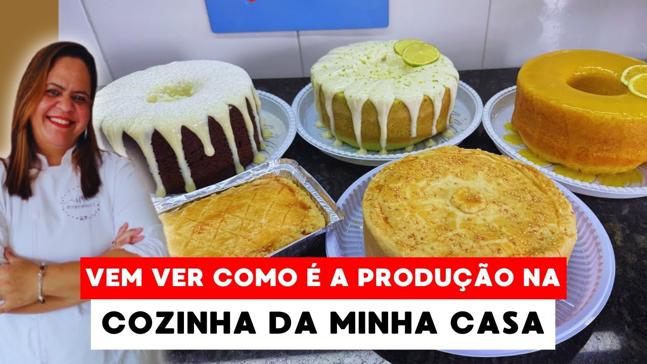 Vem Ver Como é a Produção de Bolos aqui na Cozinha da Minha Casa