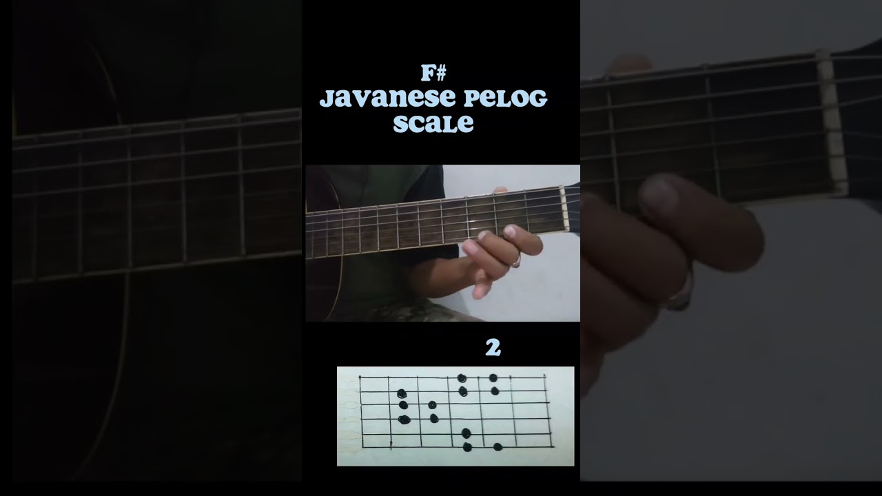 F# Javanese Pelog scale Guitar#shortsfeed#shortvideo