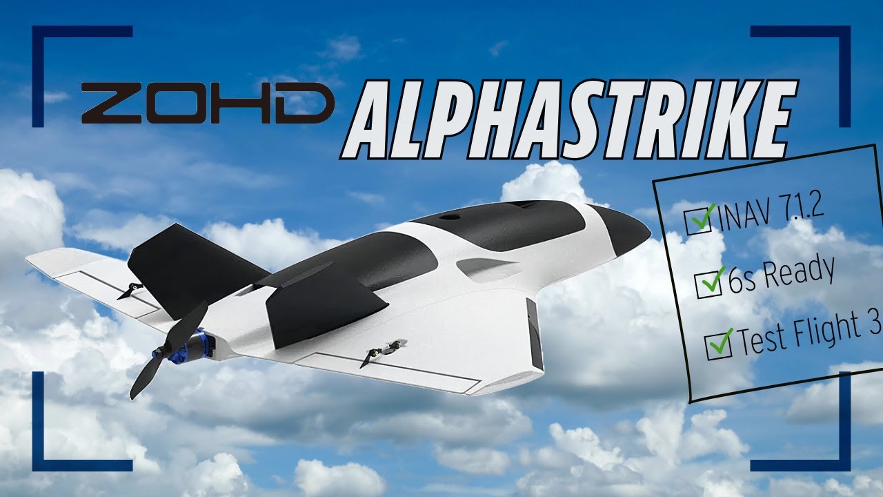 ZOHD Alpha Strike 6S Test Flight | INAV 7.1.2 & ELRS Setup Before the Rain Hits!