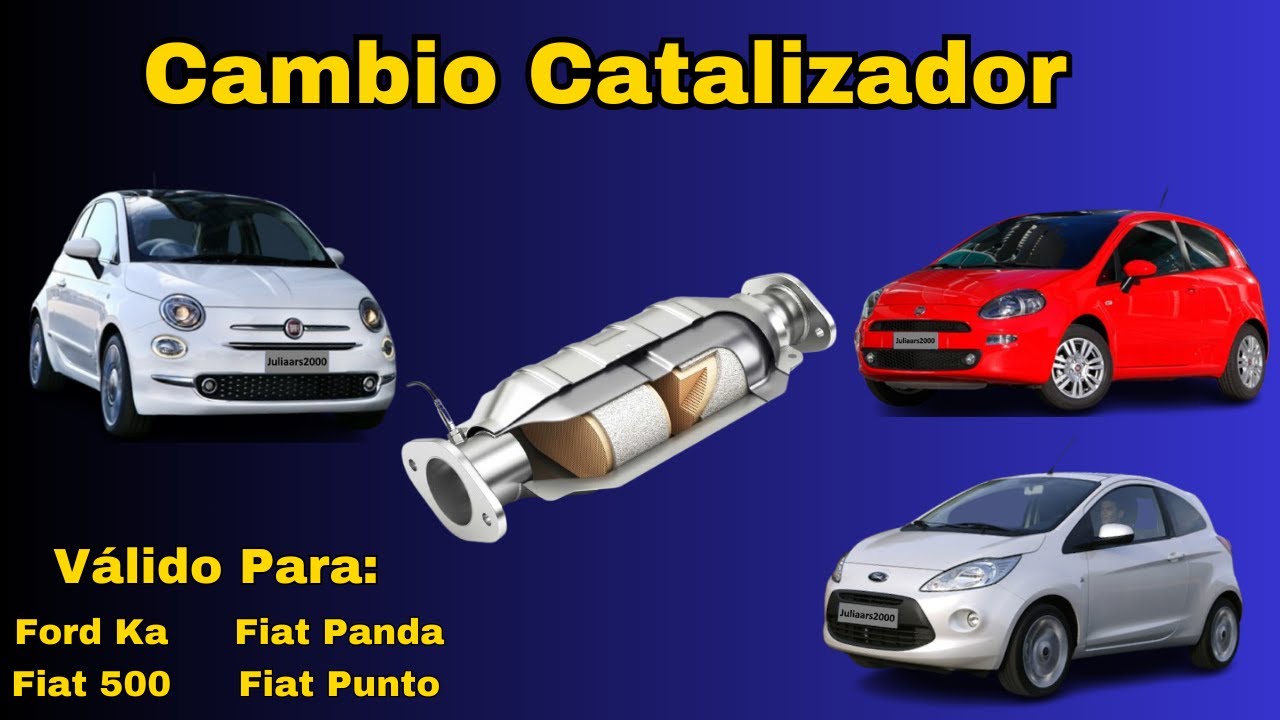 Cambio Catalizador Ford Ka 1.2 Fiat Punto, 500 Panda 169A4000. ERROR P0420.