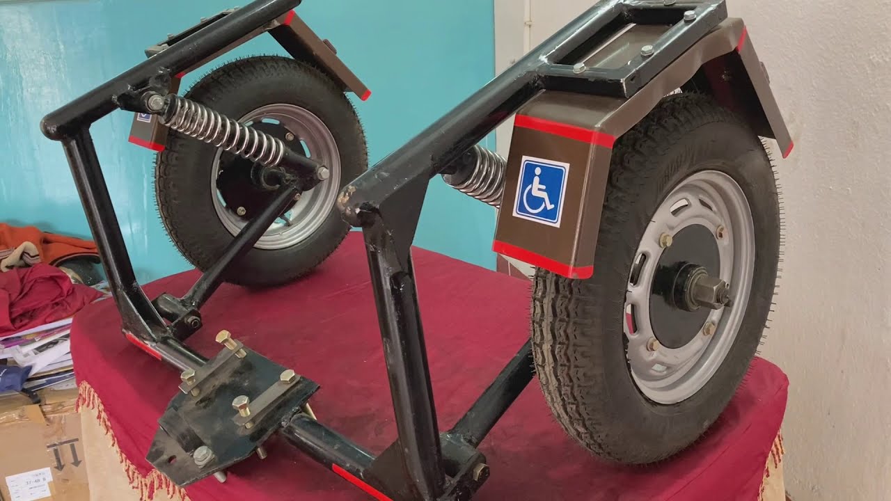 Side wheel/Balance wheel Attachment. Handicapped vehicles side or balance wheels for 2-wheelers.
