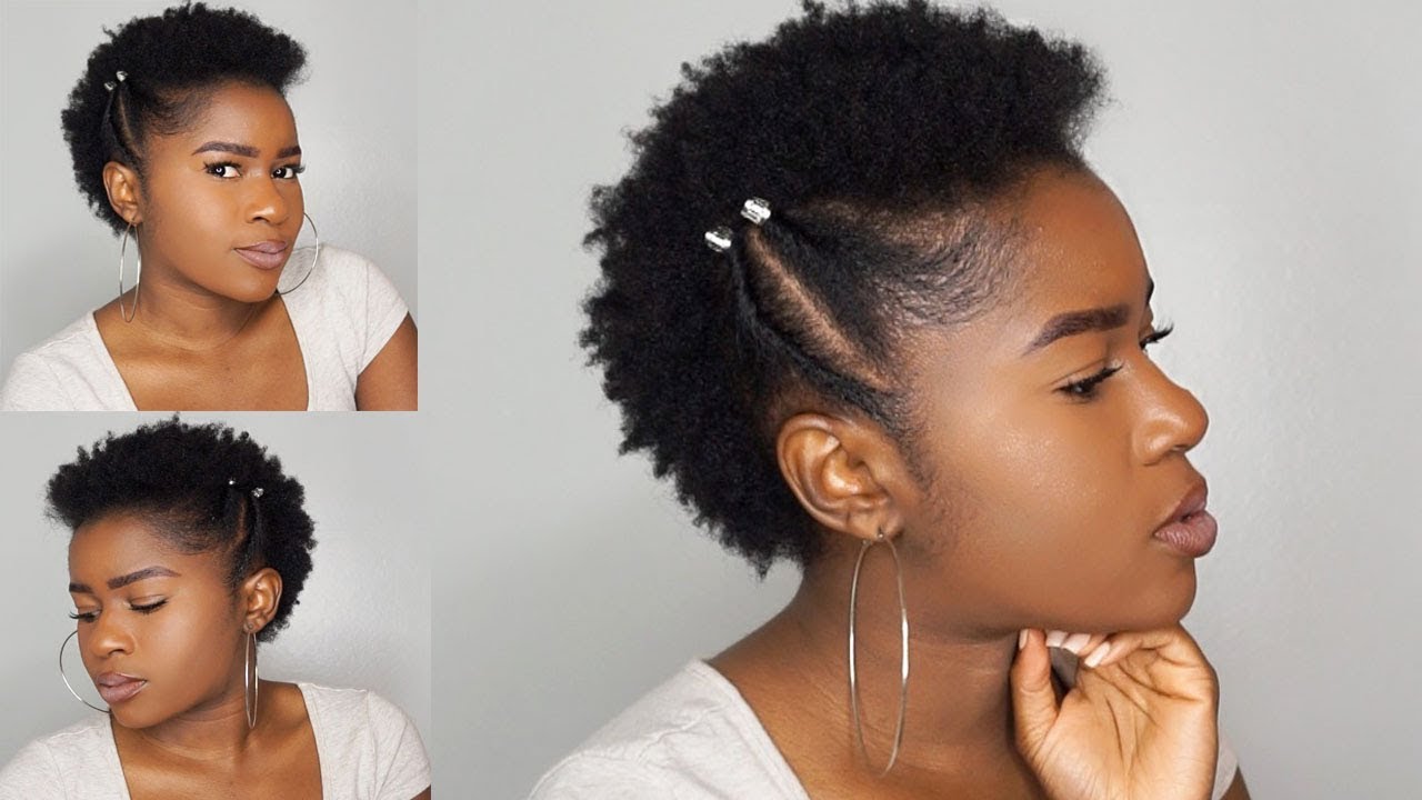 Quick & Simple Twisted Frohawk on Short (TWA) 4c Natural Hair!!!|Mona B.