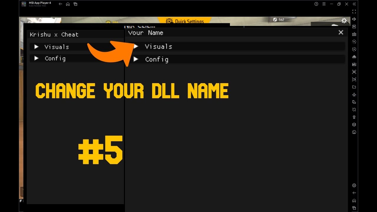 Change Your Own Charms Menu DLL Name ||  KRISHU X CHEATS