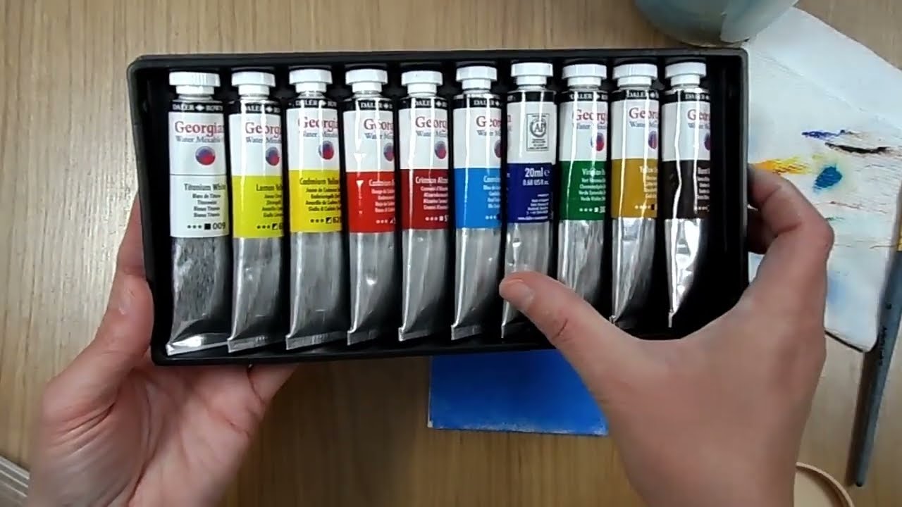 Non-Toxic Oil Painting!  Georgian Water Mixable Paints