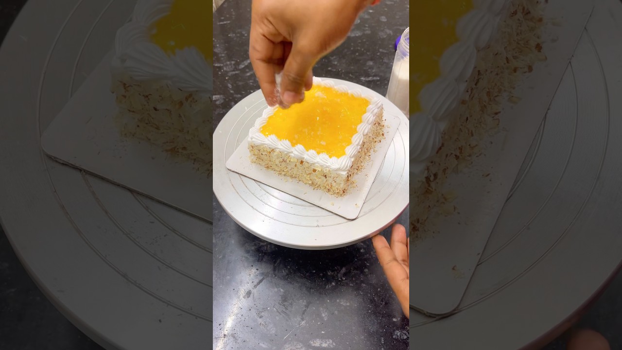 Pine coloda cake recipe #trending #cake #shorts