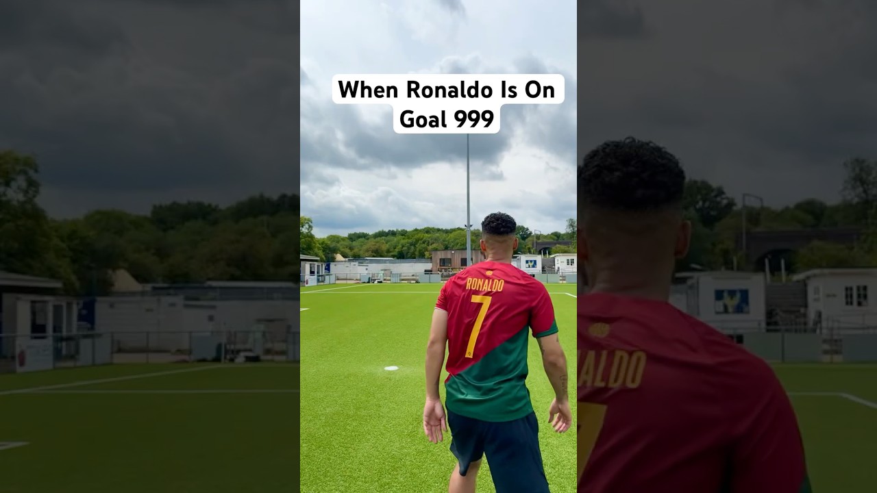 Роналду пытается забить 1000-й гол❤️⚽️