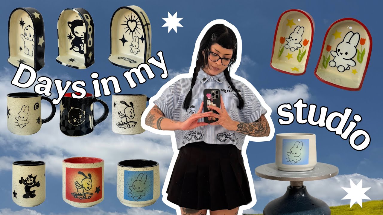 ⋆౨ৎ˚ Days in my pottery studio; May drop ⋆౨ৎ˚⟡.•