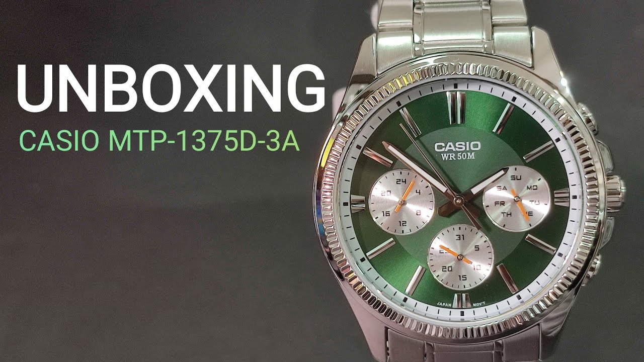 UNBOXING AND REVIEW CASIO MTP-1375D-3A