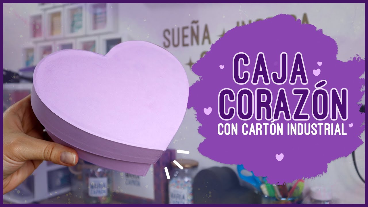CAJA CORAZÓN CON CARTÓN INDUSTRIAL  | Soy Maria Zapata
