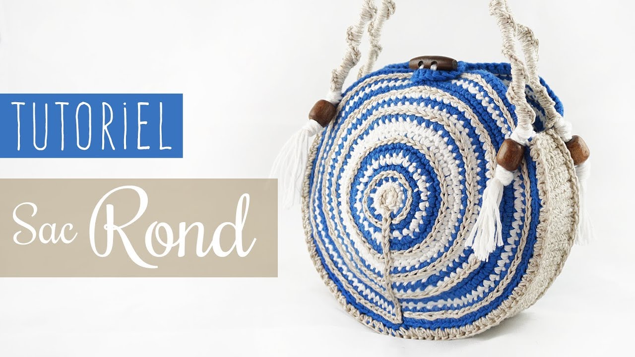 TUTO comment faire un sac rond au crochet PART 1 of 2