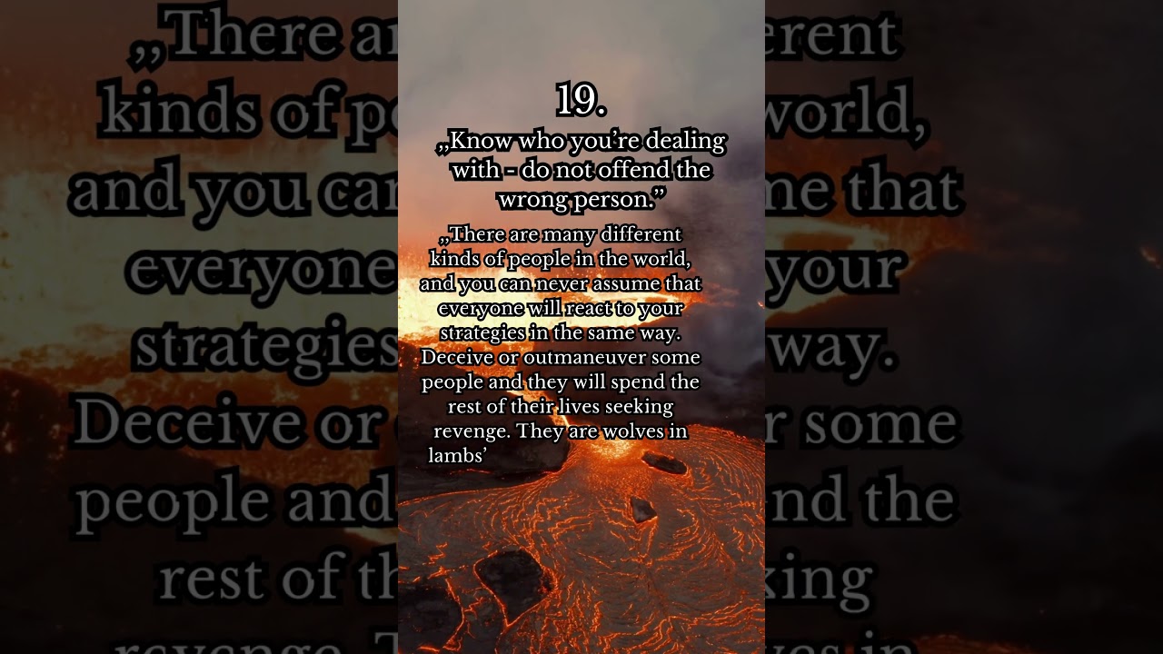 Choose Wisely: Power Law #19 #robertgreene #motivation #powerlaws #facts #quotes #life #motivational