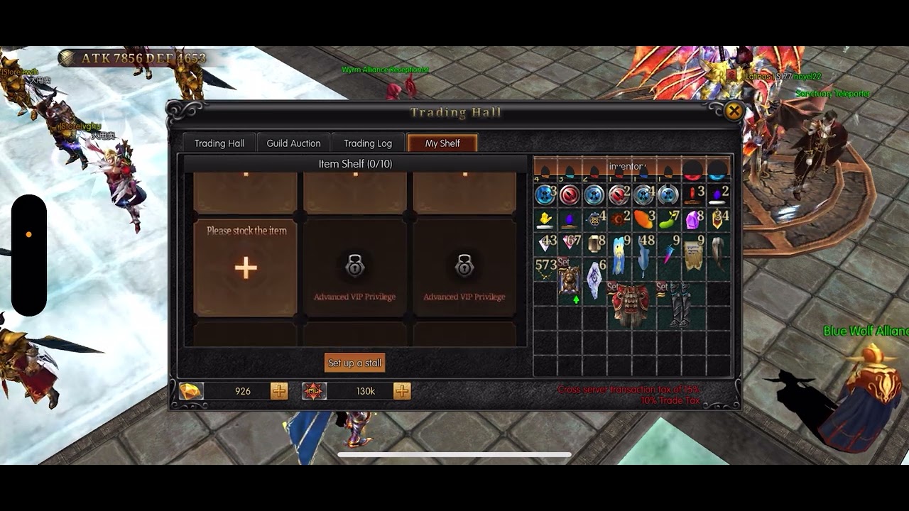 Mu immortal cómo vender / poner stall