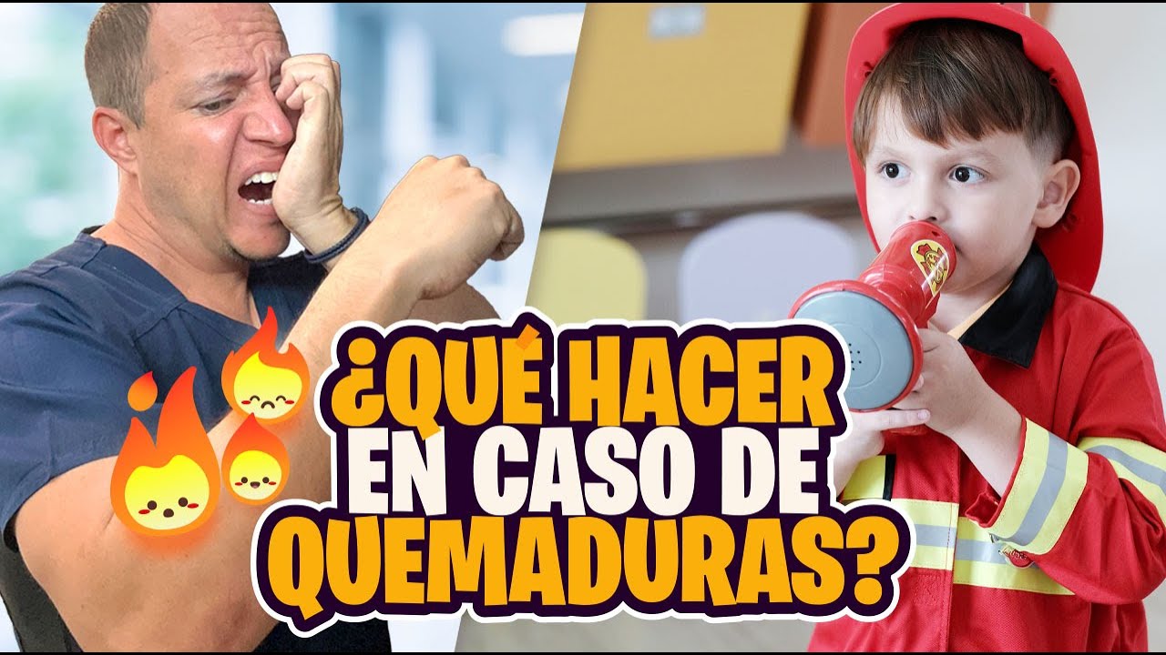 ¿Qué hacer en caso de 🔥¡QUEMADURAS! 🔥?