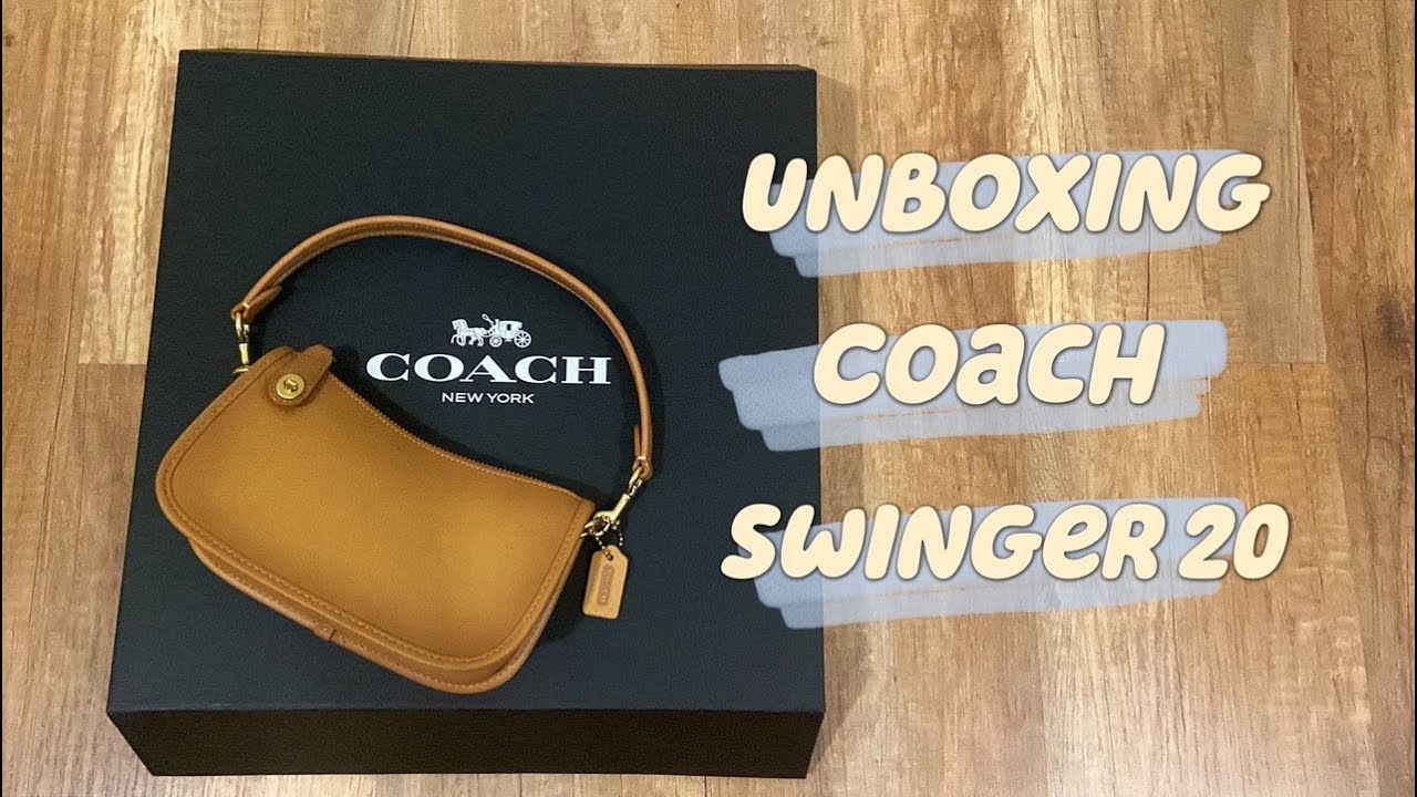 Unboxing Coach Swinger 20 in Natural | What fits in the bag | Ways to Style