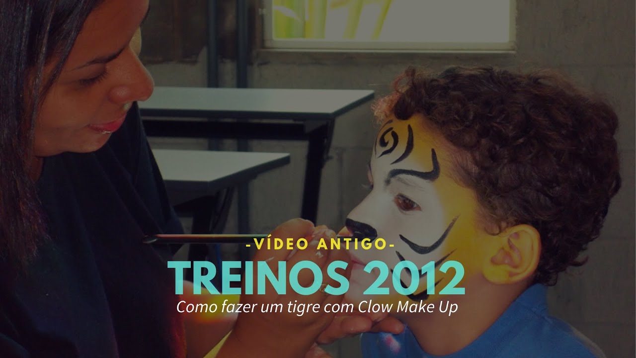 Como fazer um tigre com Clow Make Up | Pintura Facial by Gladis (Antigo)