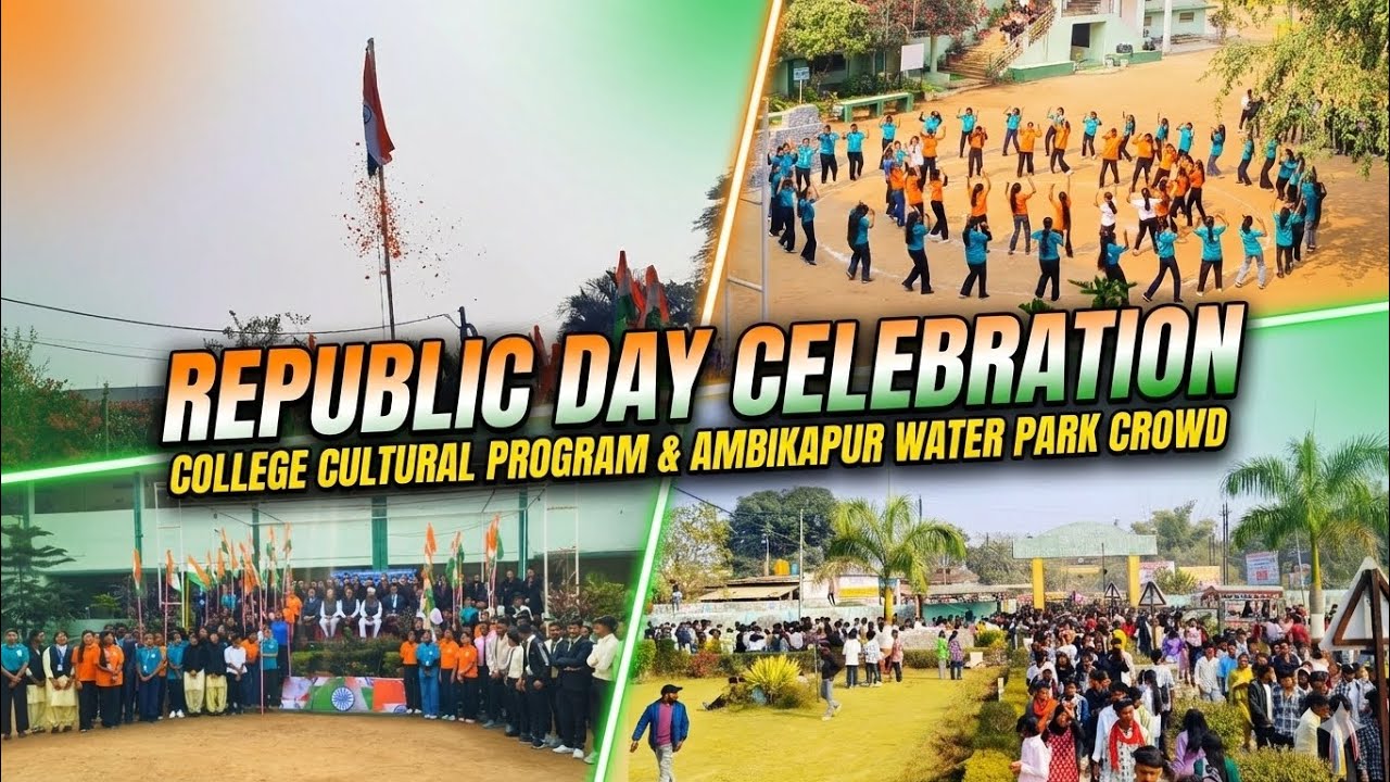 26 January Special Vlog 🇮🇳 | College Cultural Program | Water Park Masti | Domino’s Party