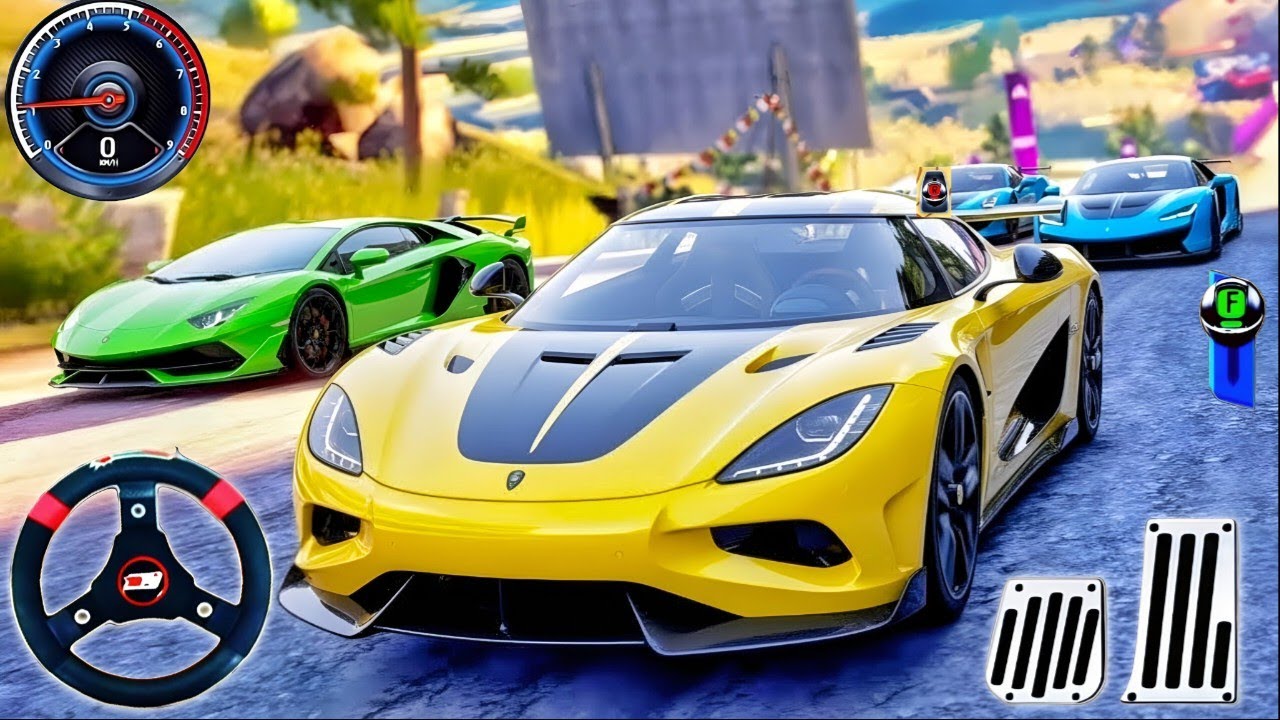 McLaren and Koenigsegg Racing Car Driving Game | Sports Car City Racing Gameplay 