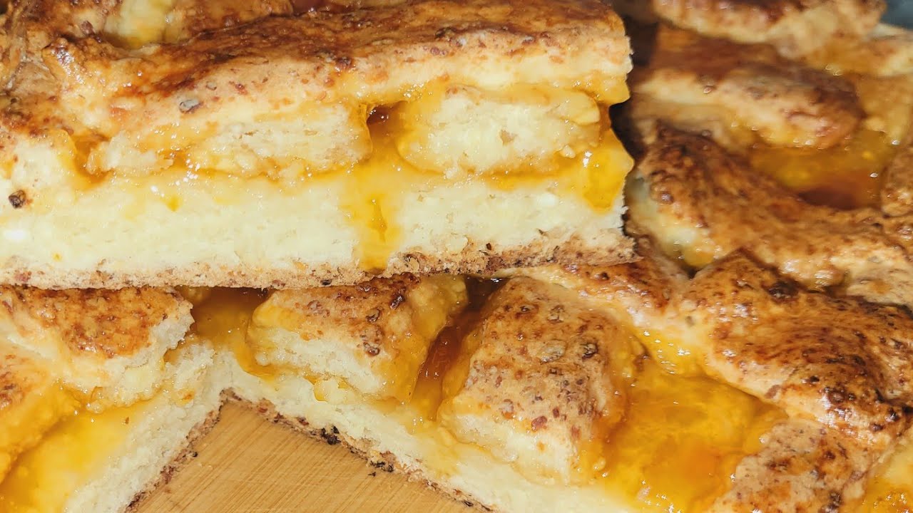 Как приготовить ПИРОГ из ТВОРОЖНОГО теста...Самый простой рецепт...Нежный и Вкусный