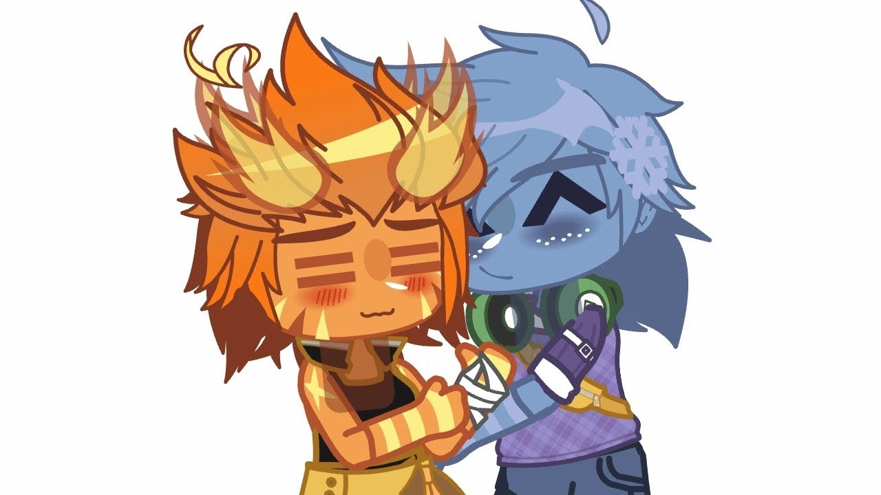 [Repost cause i made a mistake]Kiss Filter (Trend/meme)Elemental gacha Wade💧X Ember🔥