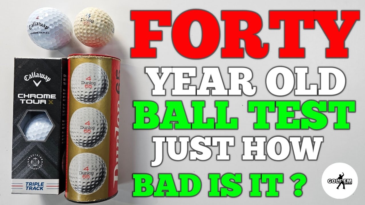 FORTY YEAR OLD GOLF BALL TEST, JUST HOW BAD IS IT?