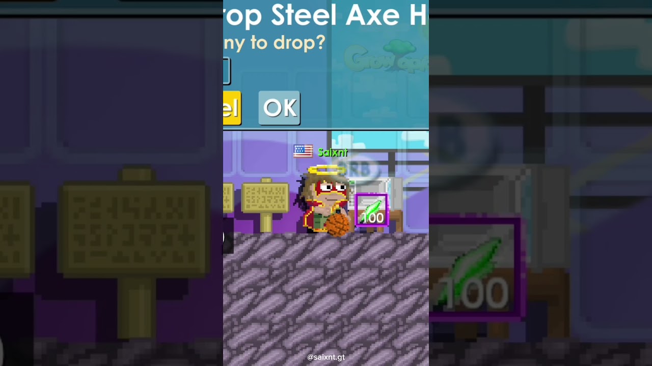 Emerald Pickaxe🤔 #growtopia #ubisoft