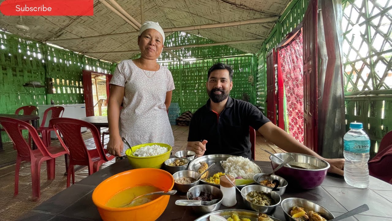 Karbi lunch at Diphu #foodie #karbianglong #diphu #tribalcuisine