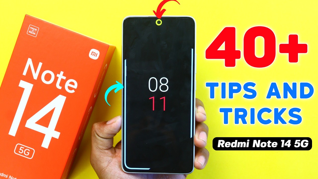 Redmi Note 14 Tips and Tricks || Redmi Note 14 40+ New Hidden Features in Hindi