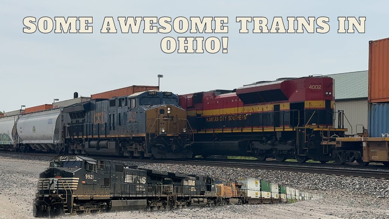 (A Perfect Train Meet) Railfanning at Findlay and Fostoria Ohio at the Iron Triangle Railpark