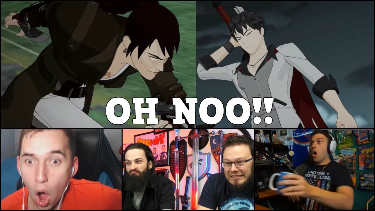 RWBY Reaction Compilation To: Tyrian's Attack and Qrow's Save (Fandom Reactions)