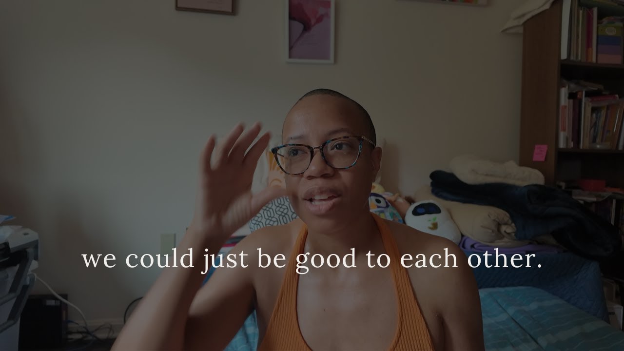 how to save the world: be good to one another.