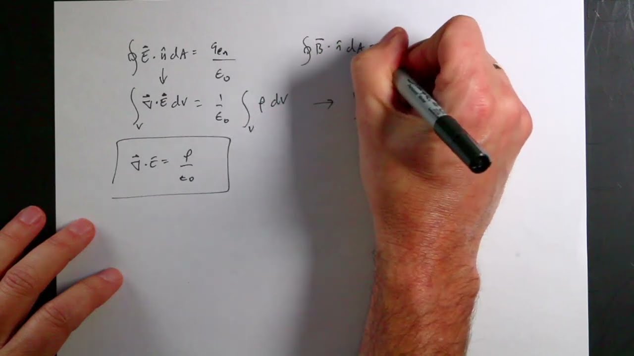 Maxwell's Equations in Differential Form Using Stoke's and Divergence Theorems