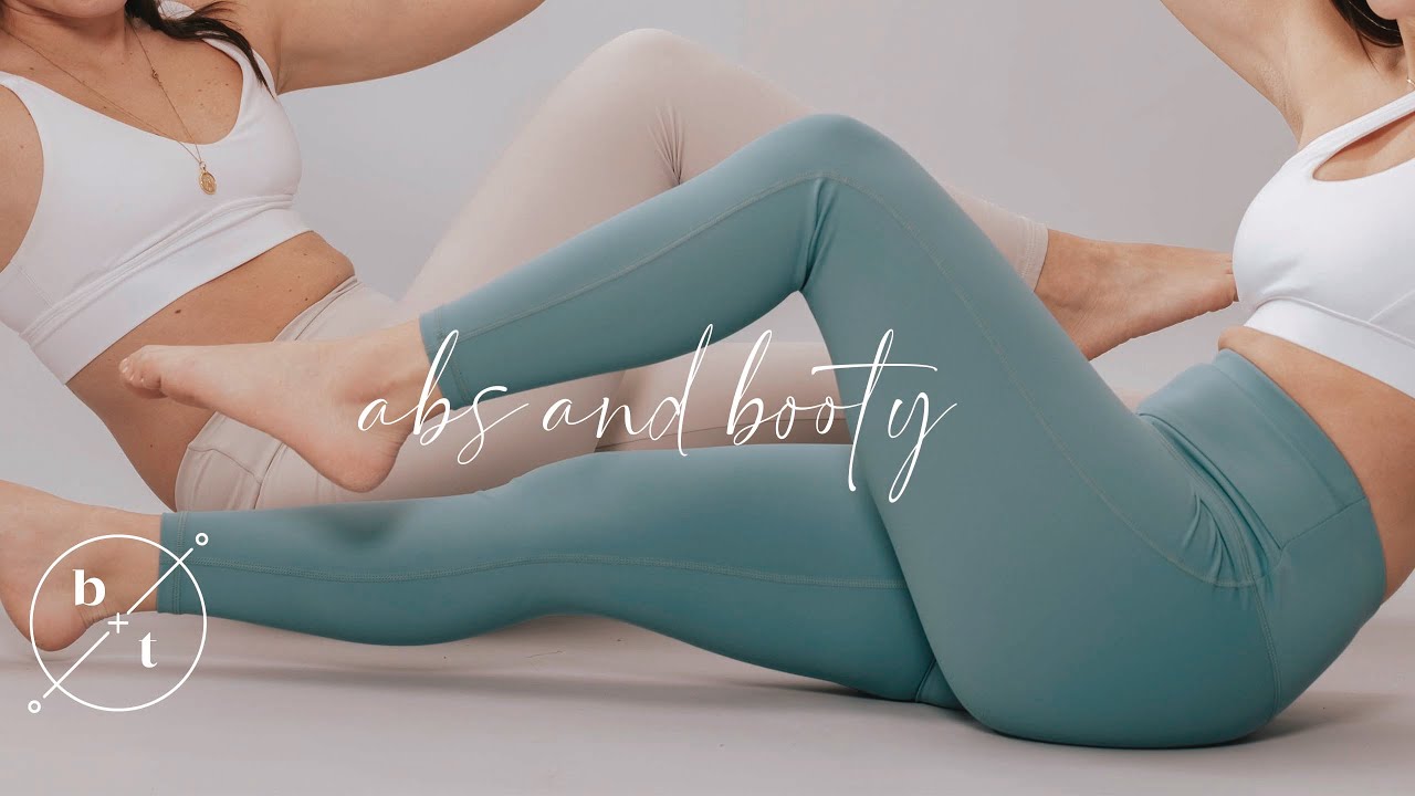 Barre Abs and booty workout (20min) Spanish