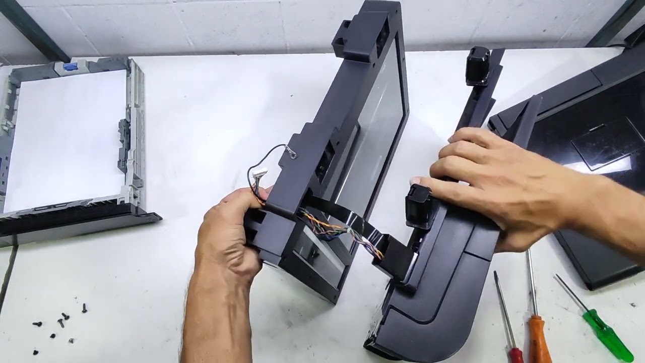 Como trocar o ADF COMPLETO e dobradiças da impressora HP LASERJET PRO MFP M425- passo a passo.