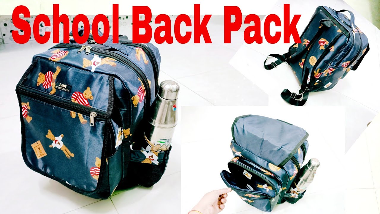DIY: School,College n Travel Back Pack With Lots Of Pockets Tutorial By Anamika Mishra...
