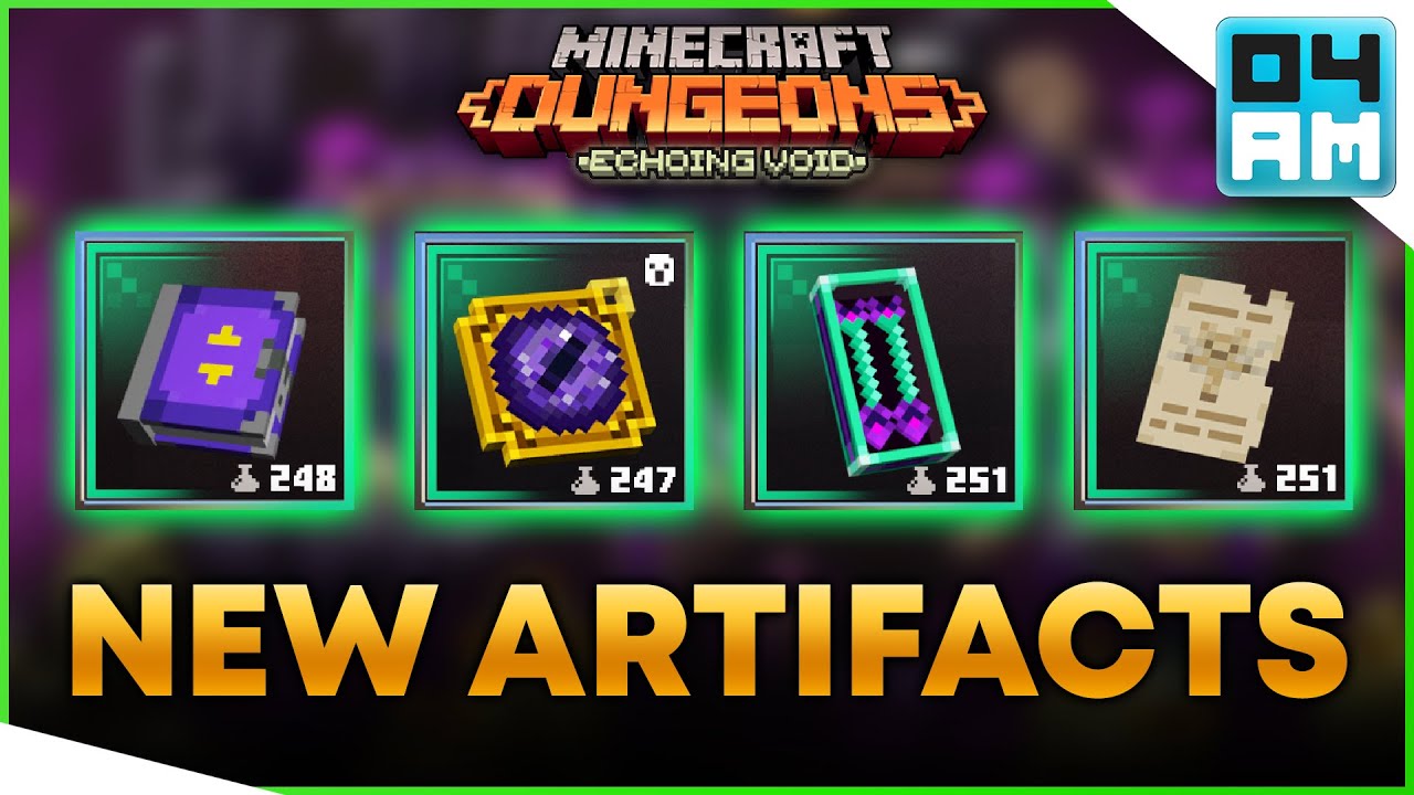 НОВЫЕ АРТЕФАКТЫ И ГДЕ ИХ НАЙТИ В Minecraft Dungeons: DLC Echoing Void