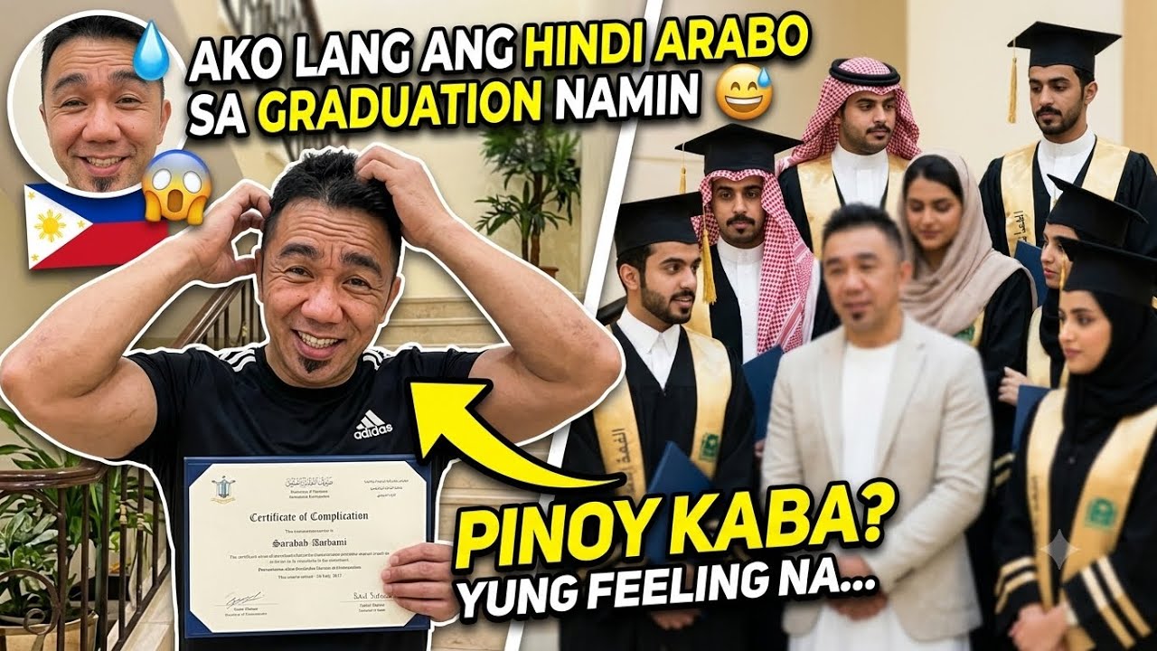 Yung Ikaw lang Ang Hindi Arabu sa Graduation ninyo Kaya cheer up mga kaklase mo sayo pagtawag sayo
