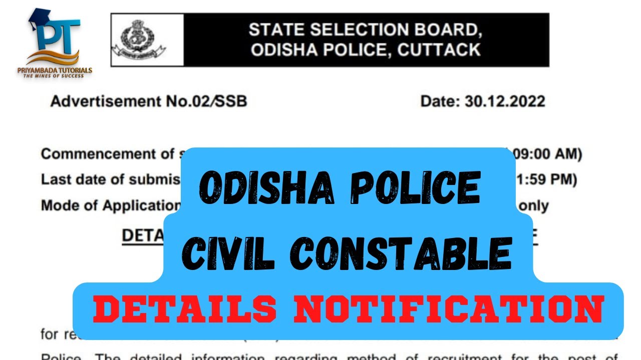 ODISHA POLICE CIVIL CONSTABLE || DETAILS NOTIFICATION ANALYSIS#gd #ossc #osssc #opsc #mts #chsl#ssc