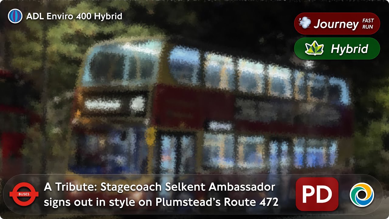 {The Final Laps} The Selkent Ambassador signs out in style through South East London on Route 472