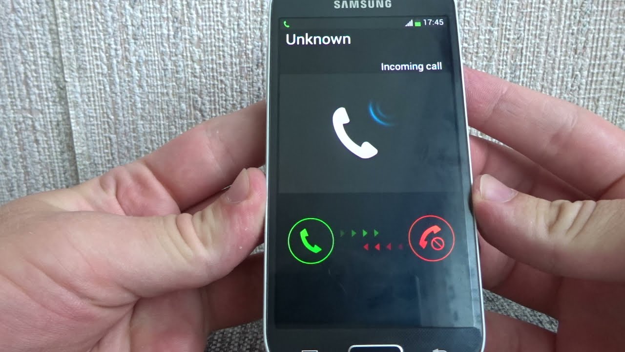 Samsung Galaxy S4 mini GT-I9195 incoming call
