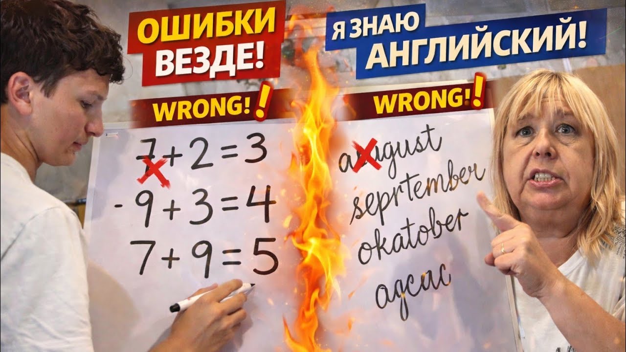 Урок математики и английского 😁 эфир Август 2025
