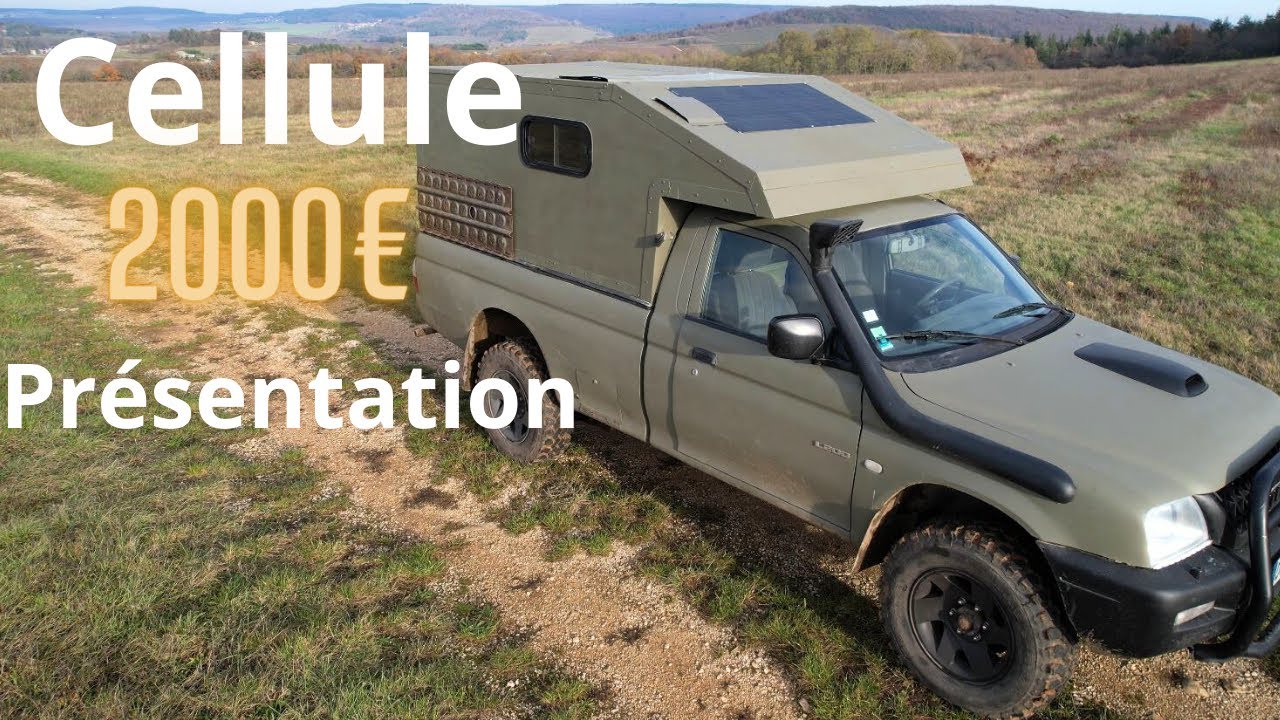 CELLULE PICK-UP à petit prix, fabrication maison en panneaux sandwich Mitsubishi 4x4  L200