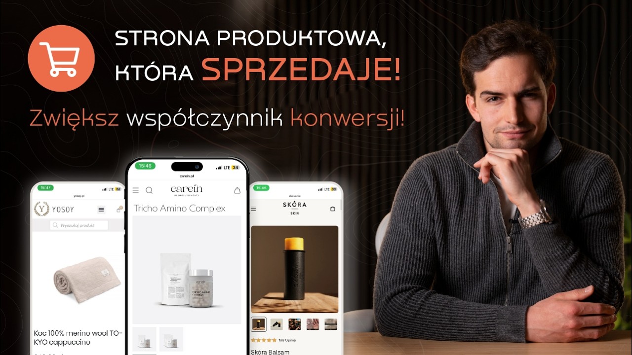 2 kroki do ZWIĘKSZENIA KONWERSJI strony produktowej! | Teoria, best practices, przykłady
