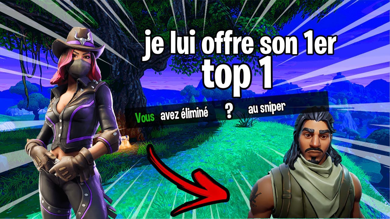 JE LUI OFFRE SONT PREMIER TOP1 (12Kills)  fortinte battle royale