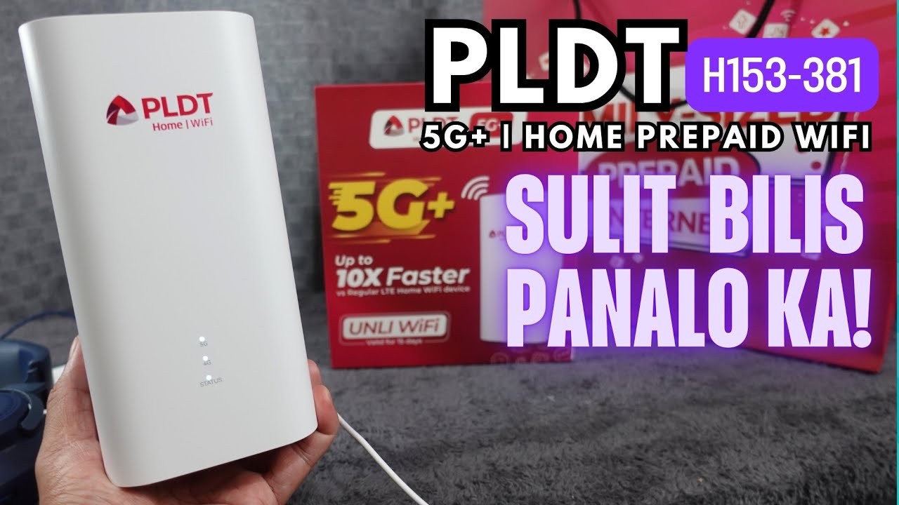 5G+ PLDT Home Prepaid WiFi | H153-381 Unboxing and speedtest!