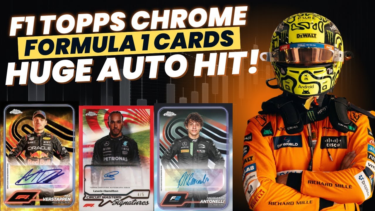 2024 Topps Chrome F1 Hobby Box Opening 🚨 HUGE AUTO HIT! Formula 1 Trading Cards #f1 #topps 